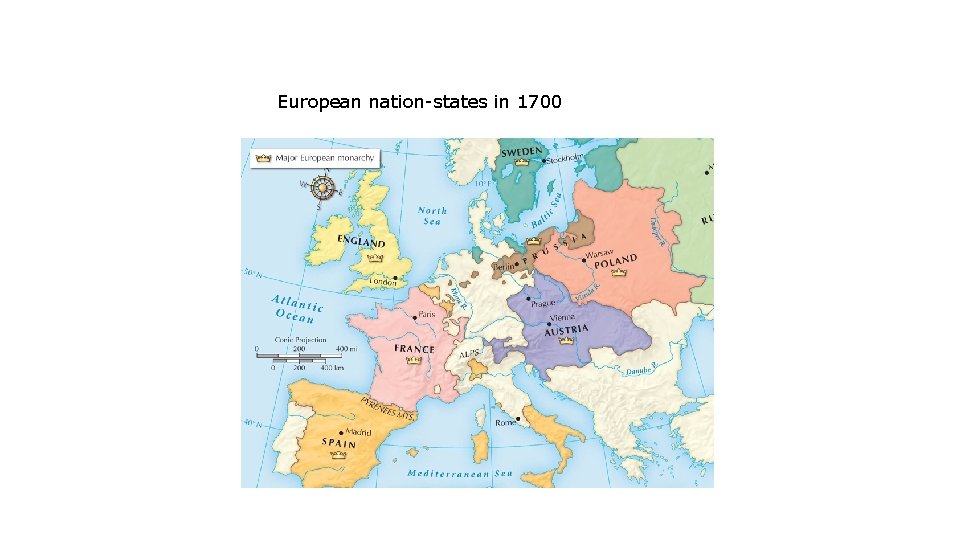 European nation-states in 1700 