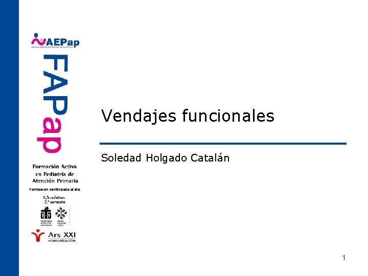 Vendajes funcionales Soledad Holgado Catalán 1 