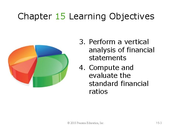 Chapter 15 Learning Objectives 3. Perform a vertical analysis of financial statements 4. Compute
