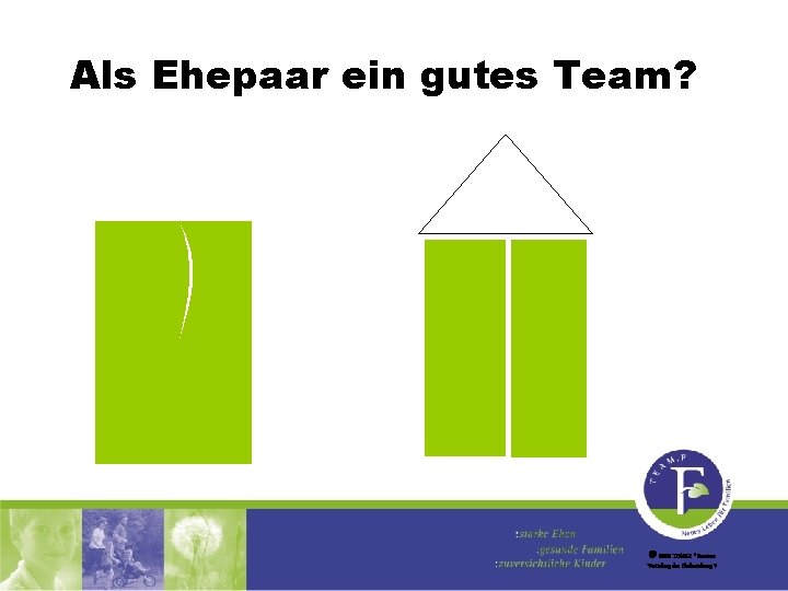 Als Ehepaar ein gutes Team? 2002 TEAM. F Seminar Vertiefung der Ehebeziehung 7 