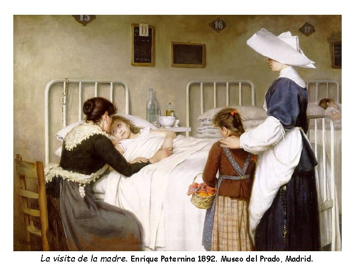 La visita de la madre. Enrique Paternina 1892. Museo del Prado, Madrid. 