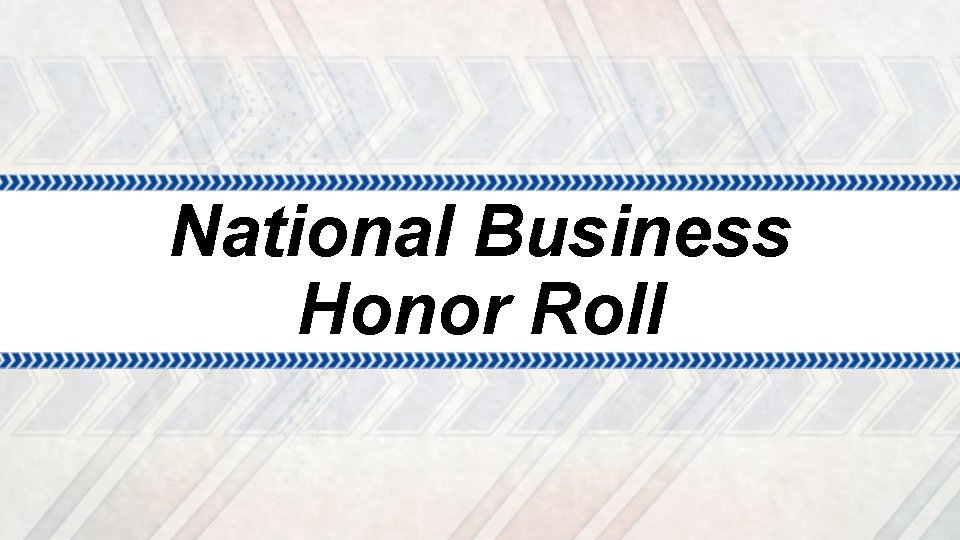 National Business Honor Roll 