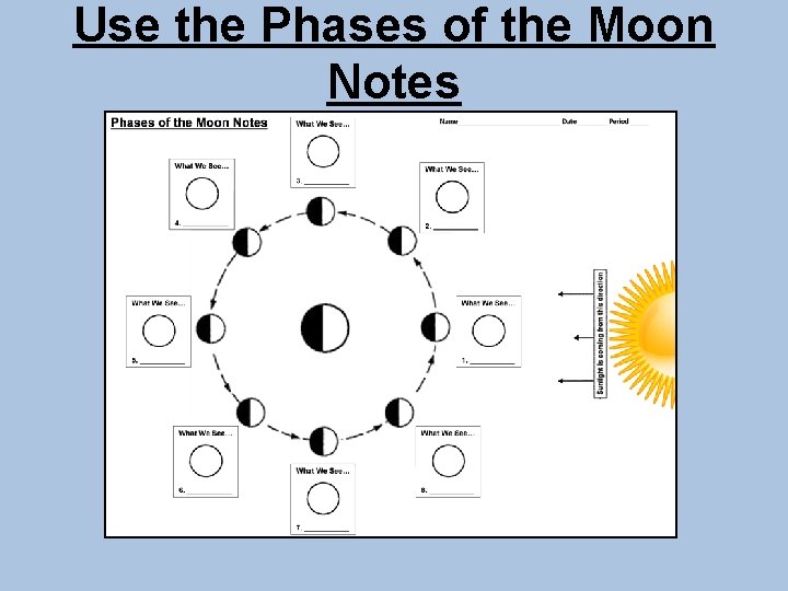 Use the Phases of the Moon Notes 