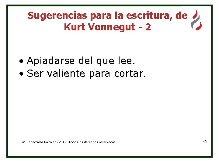 Sugerencias para la escritura, de Kurt Vonnegut - 2 • Apiadarse del que lee.