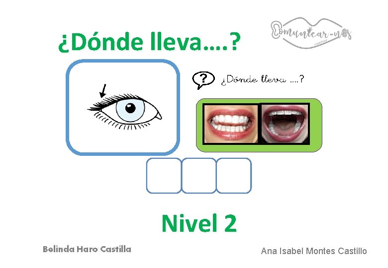 ¿Dónde lleva…. ? Nivel 2 Ana Isabel Montes Castillo 