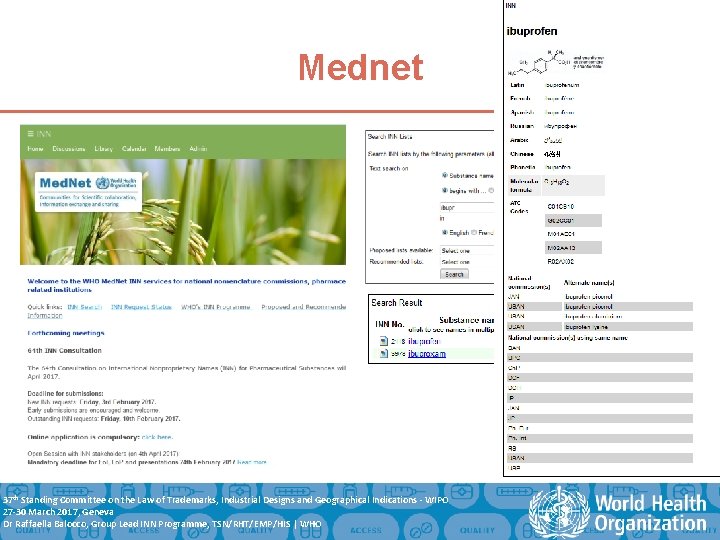 Mednet 37 th Standing Committee on the Law of Trademarks, Industrial Designs and Geographical