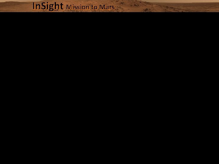 In. Sight Mission to Mars 