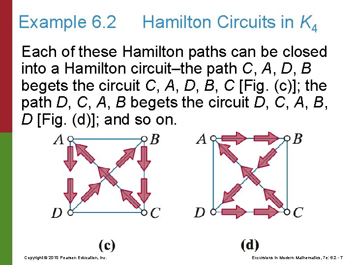 Example 6. 2 Hamilton Circuits in K 4 Each of these Hamilton paths can