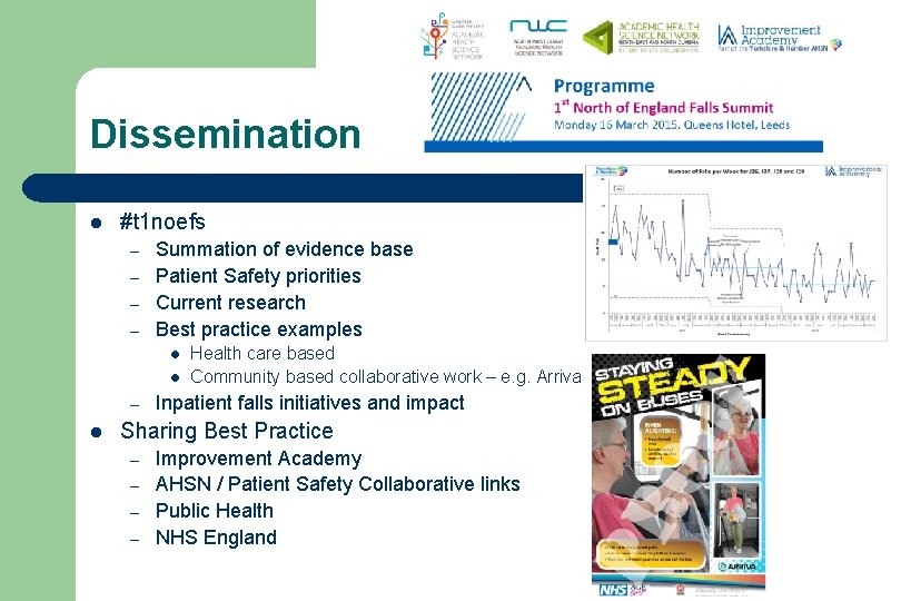 Dissemination l #t 1 noefs – – Summation of evidence base Patient Safety priorities