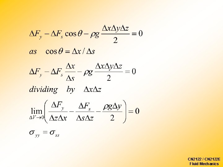 CN 2122 / CN 2122 E Fluid Mechanics 