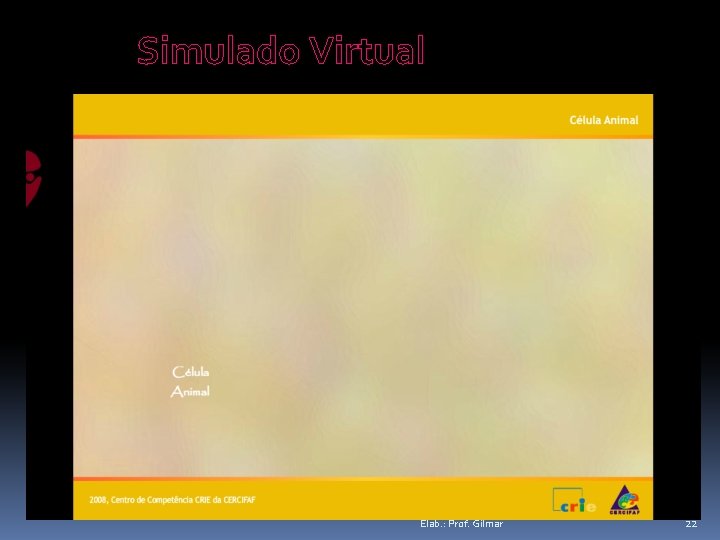 Simulado Virtual Elab. : Prof. Gilmar 22 