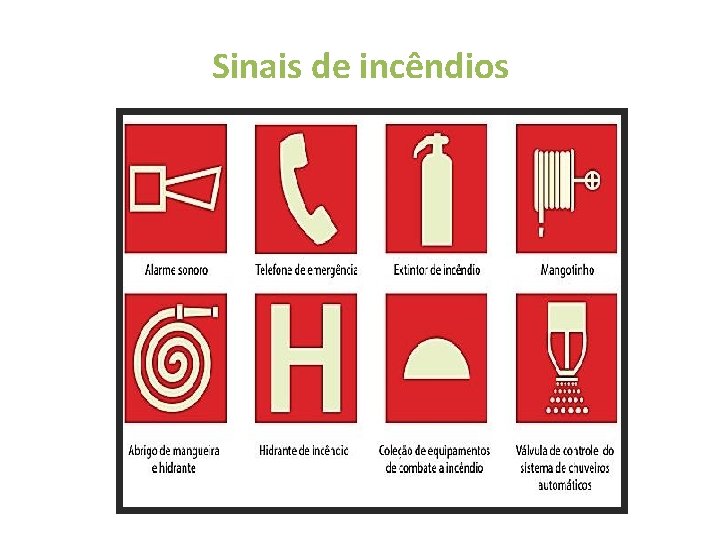 Sinais de incêndios 