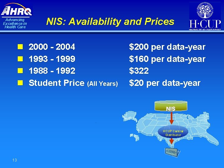 Advancing Excellence in Health Care n n NIS: Availability and Prices 2000 - 2004