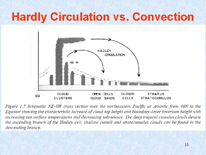 Hardly Circulation vs. Convection 10 