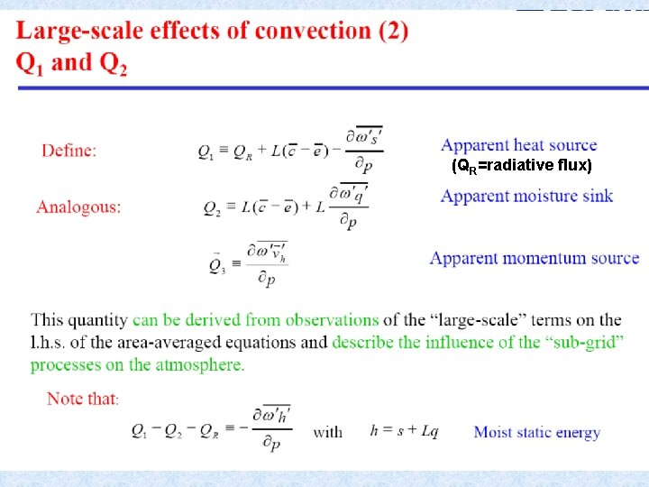 (QR=radiative flux) 46 