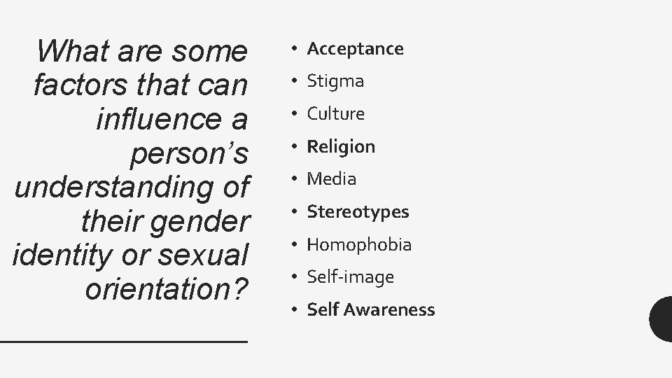 What are some factors that can influence a person’s understanding of their gender identity