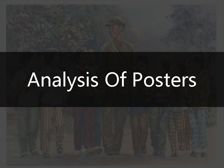 Analysis Of Posters 