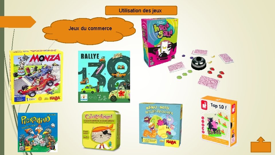 Utilisation des jeux Jeux du commerce 