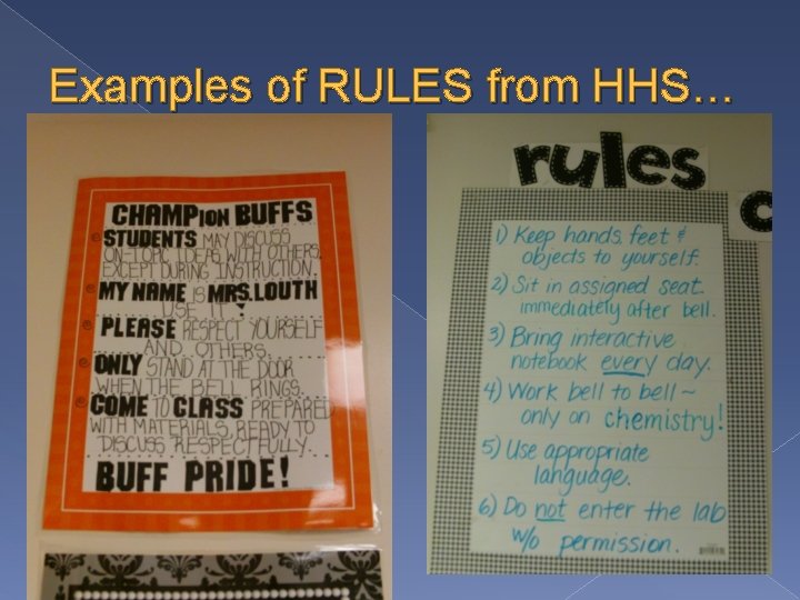 Examples of RULES from HHS… 