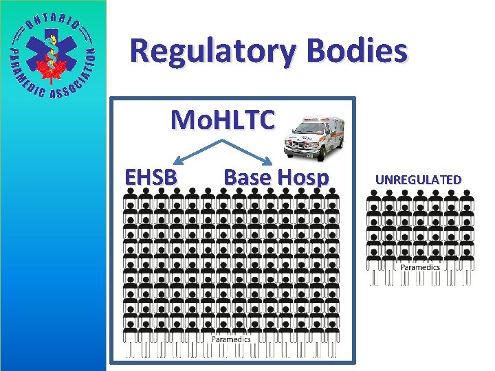 Regulatory Bodies Mo. HLTC EHSB Base Hosp UNREGULATED 