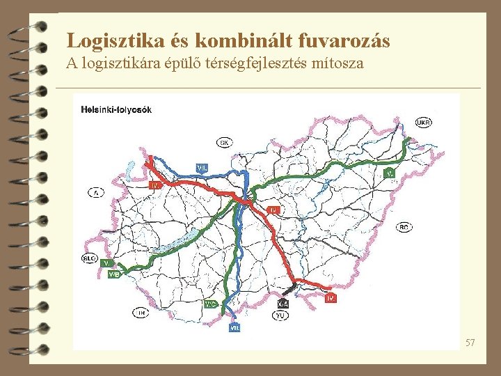 Logisztika és kombinált fuvarozás A logisztikára épülő térségfejlesztés mítosza 57 