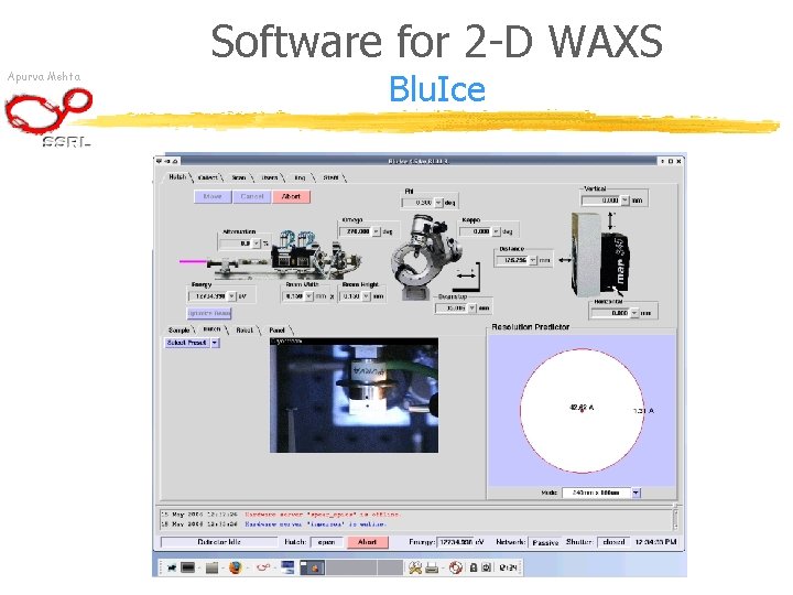 Software for 2 -D WAXS Apurva Mehta Blu. Ice 