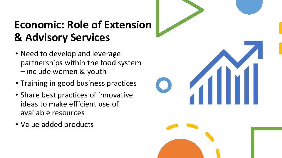 The role of agricultural extension and advisory in