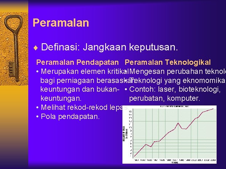 Peramalan ¨ Definasi: Jangkaan keputusan. Peramalan Pendapatan Peramalan Teknologikal • Merupakan elemen kritikal •