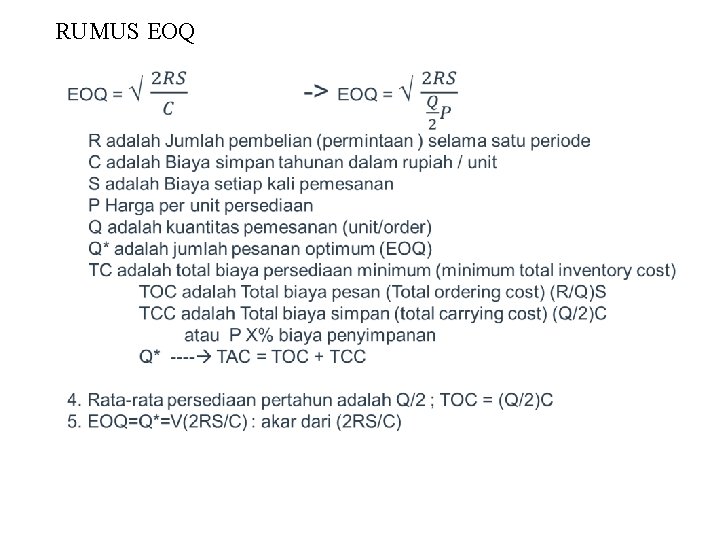 RUMUS EOQ 
