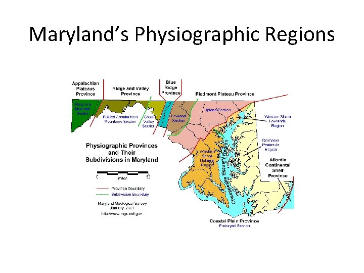 Maryland’s Physiographic Regions 