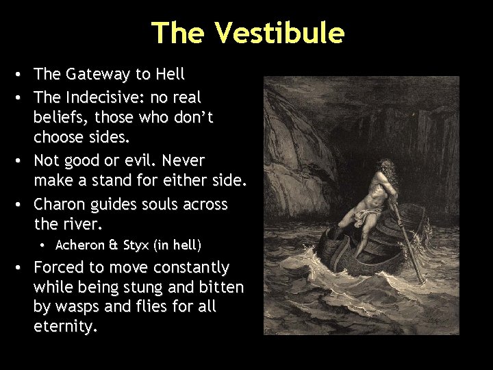 The Vestibule • The Gateway to Hell • The Indecisive: no real beliefs, those