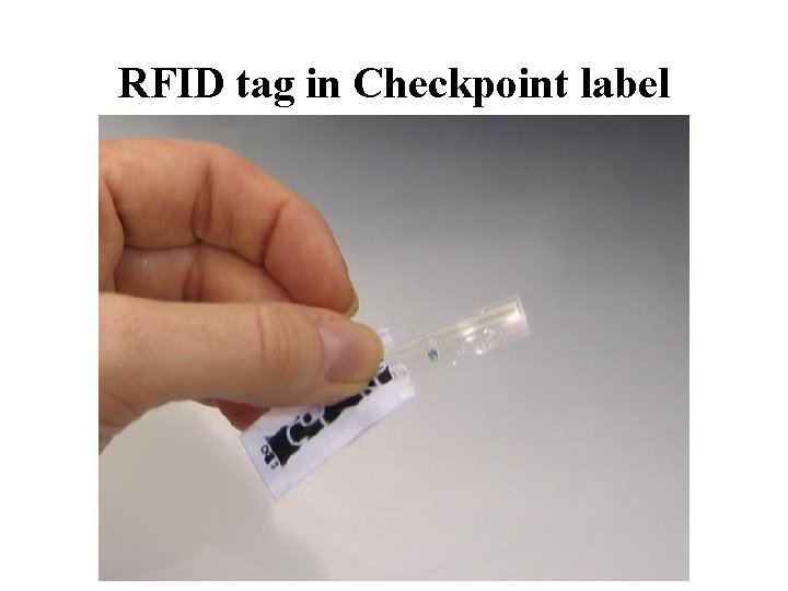 RFID tag in Checkpoint label 