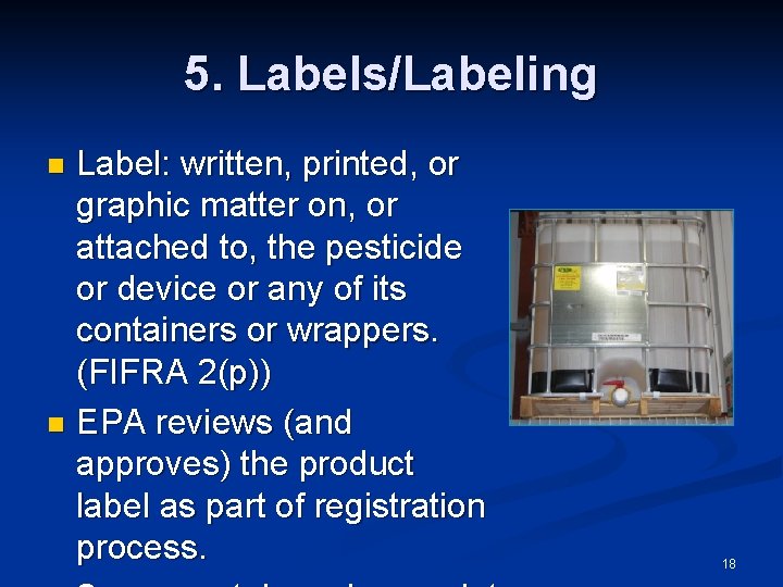 Epa Label Example EPAs Pesticide Container Regulations What are EPA and