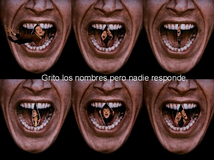 Grito los nombres pero nadie responde, 