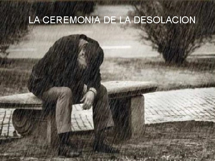LA CEREMONIA DE LA DESOLACION 