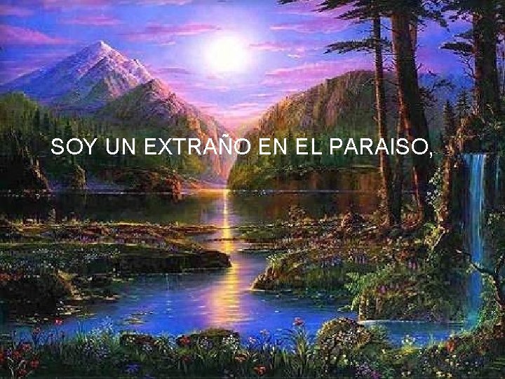 SOY UN EXTRAÑO EN EL PARAISO, 