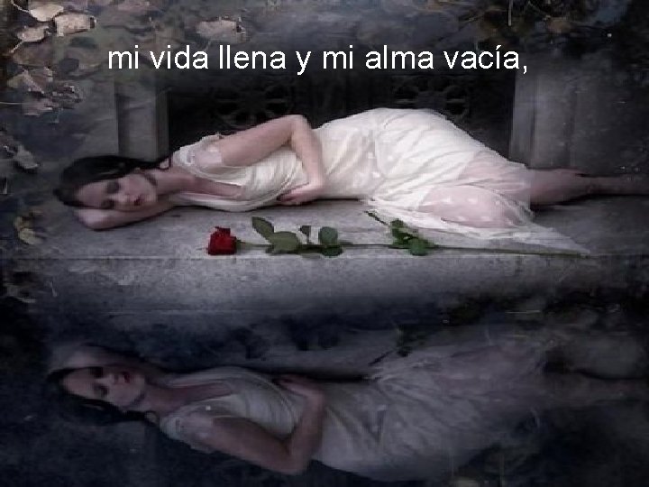 mi vida llena y mi alma vacía, 