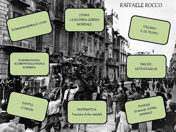 RAFFAELE ROCCO OSTI M ECONO ALE: I C D N E I IAAZ STORIA: RAFFAELE ROCCO OSTI M ECONO ALE: I C D N E I IAAZ STORIA: