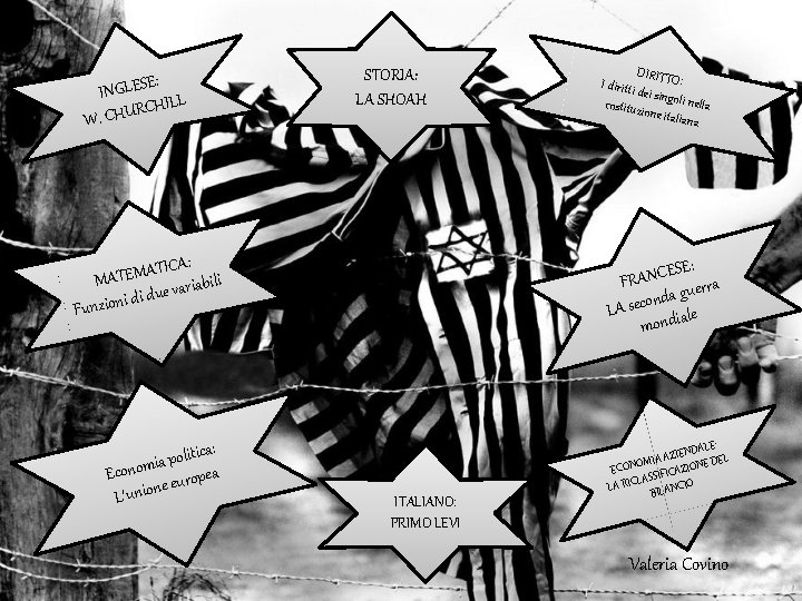 E: INGLES LL RCHI U H C. W Fu STORIA: LA SHOAH CA: I E: INGLES LL RCHI U H C. W Fu STORIA: LA SHOAH CA: I
