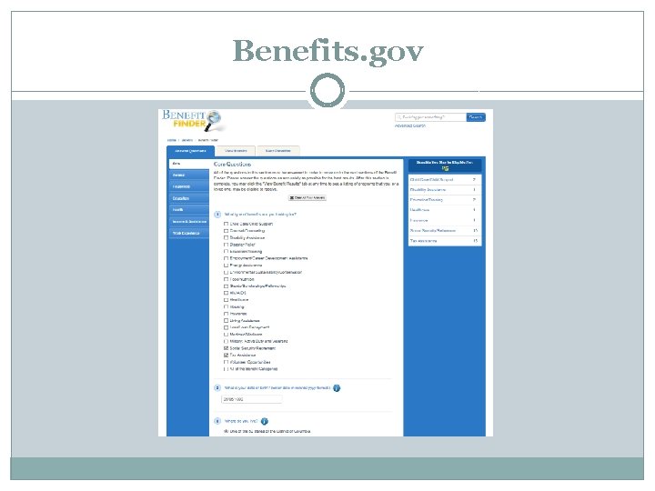 Benefits. gov 