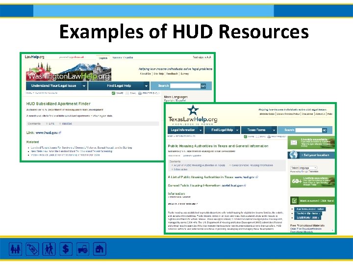 Examples of HUD Resources 