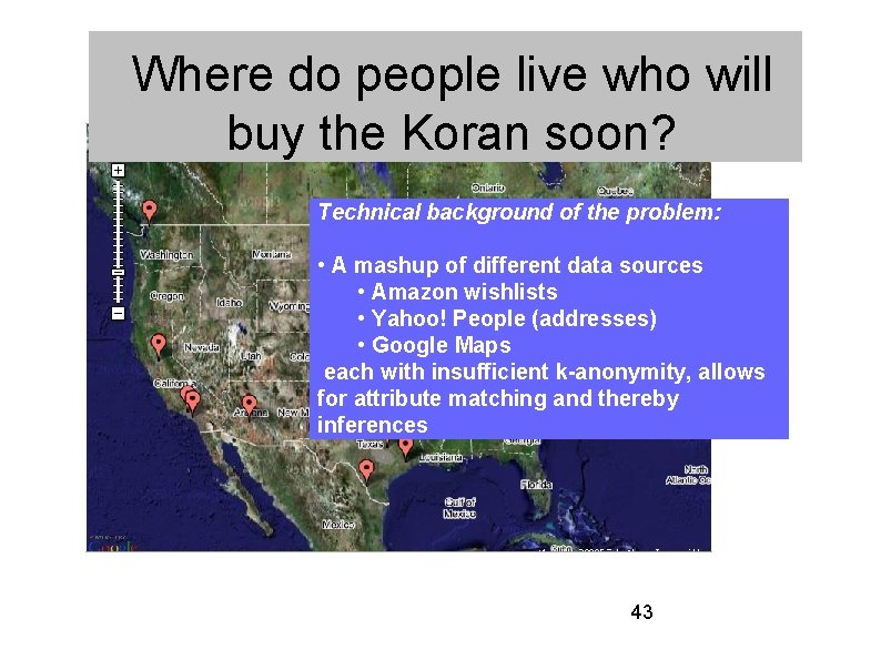 Where do people live who will buy the Koran soon? Technical background of the
