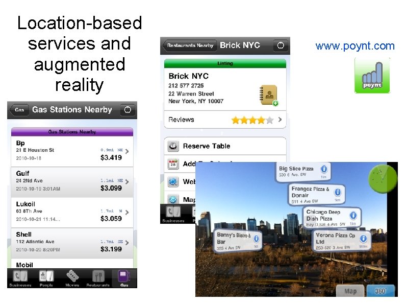 Location-based services and augmented reality www. poynt. com 