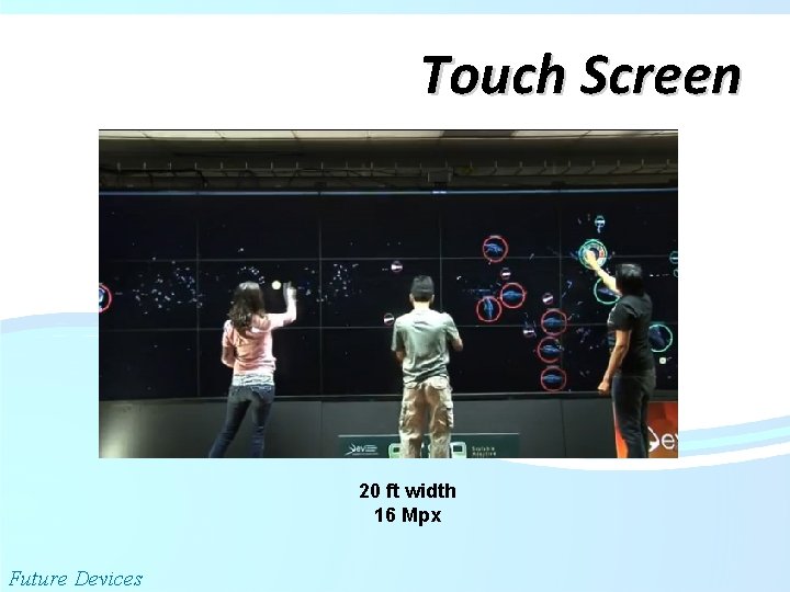 Touch Screen 20 ft width 16 Mpx Future Devices 