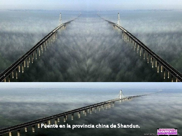 Puente en la provincia china de Shandun. 