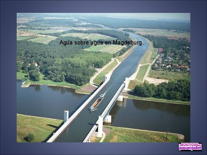 Agua sobre agua en Magdeburg. 