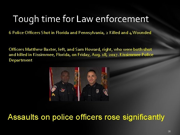  Tough time for Law enforcement 6 Police Officers Shot in Florida and Pennsylvania,