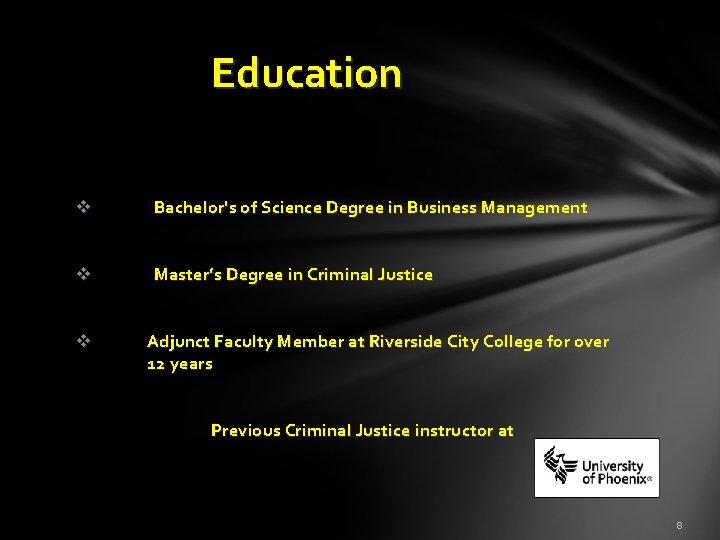  Education v Bachelor's of Science Degree in Business Management v Master’s Degree in