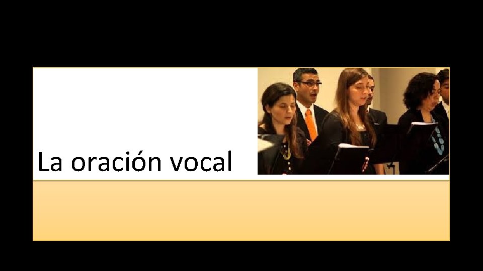 La oración vocal 