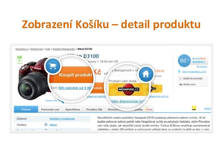 Zobrazení Košíku – detail produktu 